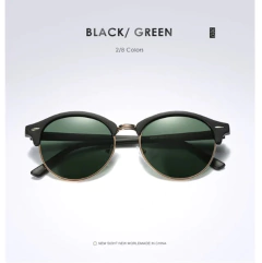 Imagen de Eyecrafters* 6162 Óculos de Sol Masculino Redondo Polarizado