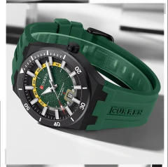 Curren* 8491 Relógio Masculino Silicone & Aço Inox na internet