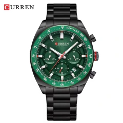 Relógio Masculino Aço Inox Chronograph Curren* 8497 na internet