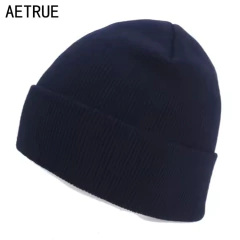 Imagen de Aetrue* 3166 Gorro Masculino Lã Solid Basic