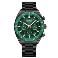 Relógio Masculino Aço Inox Chronograph Curren* 8497 - Simple Market