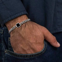 Pulseira Masculina Aço Inox Vnox* 2662 na internet