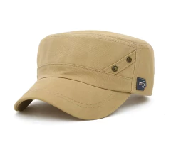 Unikevow* 2080 Boné Masculino Militar Style Aba Curva Lona Canvas 100% Algodão - tienda online