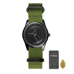 Enmex* 1799 Relógio Masculino Canvas e Aço Inox