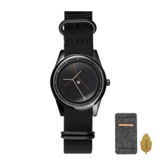 Enmex* 1799 Relógio Masculino Canvas e Aço Inox na internet