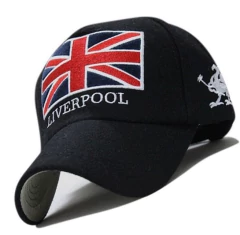 Liverpool England Boné Aba Curva Bordado 100% Algodão - comprar online