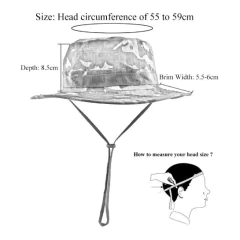 Camoland* 541 Chapéu Masculino Safari Militar - tienda online