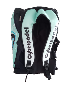 Bolso / Mochila Grande Cyberpadel - NEGRO/VERDE - Capacidad 8 paletas - NUEVO LOGO Y DISEÑO !!! en internet