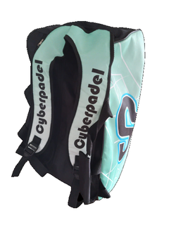 Bolso / Mochila Grande Cyberpadel - NEGRO/VERDE - Capacidad 8 paletas - NUEVO LOGO Y DISEÑO !!! - tienda online