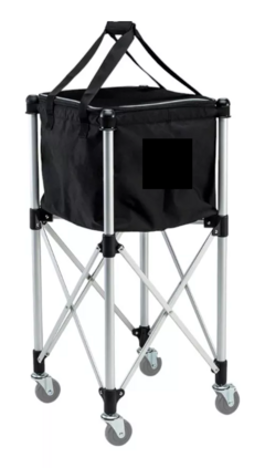 CANASTO CYBERPADEL DE ALUMINIO - PLEGABLE Y CON RUEDAS - CAPACIDAD PARA 100 PELOTITAS en internet