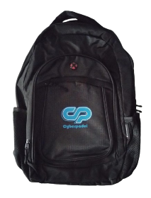 MOCHILAS CYBERPADEL NEGRAS - 6 compartimentos - 3 colores de logos diferentes - CYBERPADEL