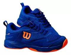 Zapatillas Wilson K PADEL 3.0 - Azul/Naranja - Para Padel o Tenis - Número 42, 43 y 44 - CYBERPADEL
