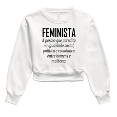 Moletom Cropped Feminista Significado - comprar online