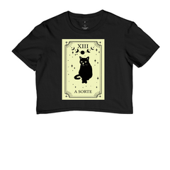 Imagem do Cropped Gato Preto da Sorte