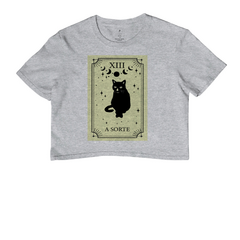 Cropped Gato Preto da Sorte - comprar online