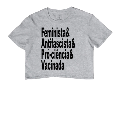 Cropped Feminista Antifascista - comprar online