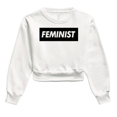 Moletom Cropped Feminist - comprar online