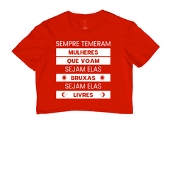Cropped Sempre Temeram Mulheres Que Voam - comprar online