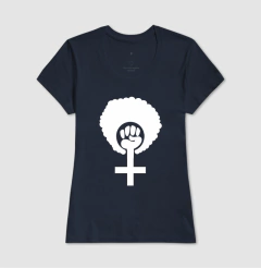 Camiseta Feminismo Black Power - MinKa Camisetas
