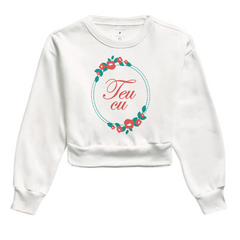 Moletom Cropped Teu Cu - comprar online