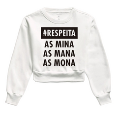 Moletom Cropped Respeita as Mina - comprar online