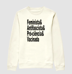 Moletom Feminista Antifascista - MinKa Camisetas