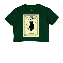 Cropped Gato Preto da Sorte - loja online