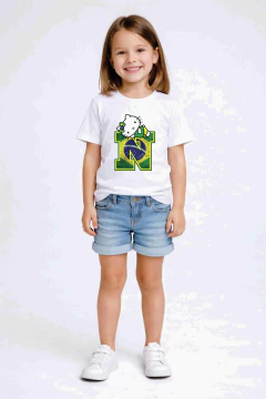 T-shirt Brasil Hello Kitty -  Minha Menina Kids moda infantil 