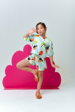 Conjunto Infantil Cropped Caju - loja online