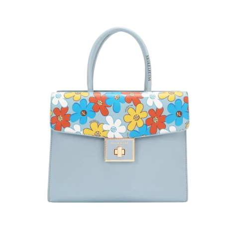 Cartera Floral Pop Light Blue Nicole Lee - comprar online