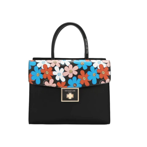 Cartera Floral Pop Black Nicole Lee - comprar online