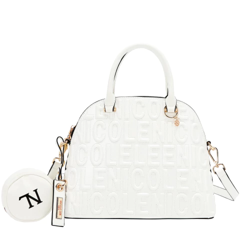Cartera Embossed Elegance White Nicole Lee - comprar online