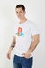 Remera "PlayStation" PS White (B01)