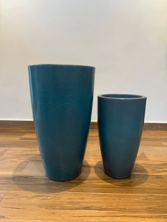 vaso de polietileno 70x40cm Azul Cooper