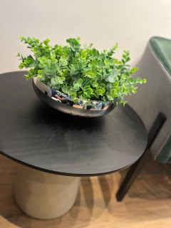 centro de mesa em vaso de vidro espelhado prata 20x30cm na internet