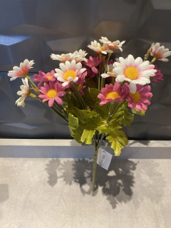 Buque Margarida Rosa e Branca 27Cm - comprar online