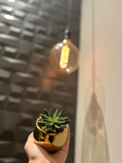 Arranjo mini suculenta artificial- 7cm - Cristal Garden