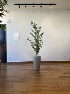 Bambu reto artificial 1,50 metros completo com vaso - Cristal Garden