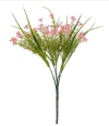Buquê Mini Flor Rosa Artificial 28cm