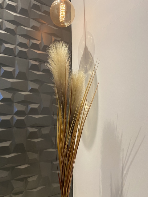 Capim com pluma artificial 80cm