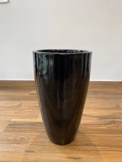Vaso Esmaltado 52x30Cm - Preto - loja online