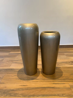 Imagem do vaso fibra de vidro - 66x29cm (Dourado)