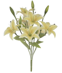 Buquê Lírio Artificial 35cm - Cristal Garden