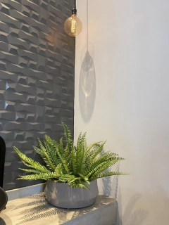 Arranjo samambaia permanente 38cm - Cristal Garden