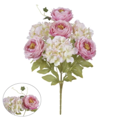 Buque peônia e hortensia artificial- 50cm na internet
