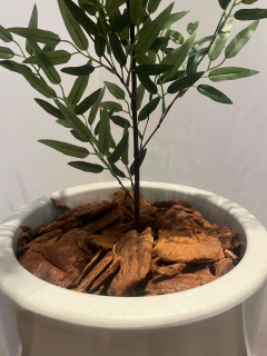 bambu reto artificial completo com vaso - loja online