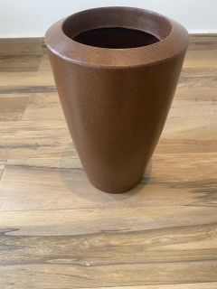 Vaso De Polietileno 46x25 cm Ferrugem - Cristal Garden