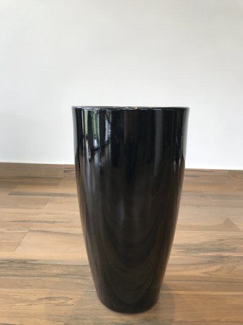 Vaso esmaltado 60x34cm - Preto (SEM TROCA/ SEM DEVOLUÇÃO