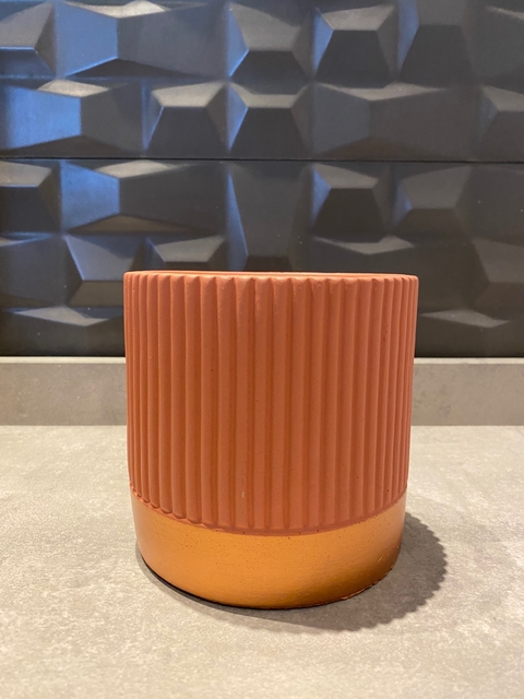 Vaso Cachepo em cimento Rose 13x14cm