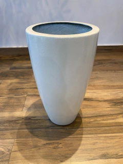 Vaso Fibra de Vidro 52X30Cm - Branco Off-White - comprar online